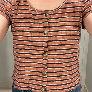 American Eagle Striped Shirt